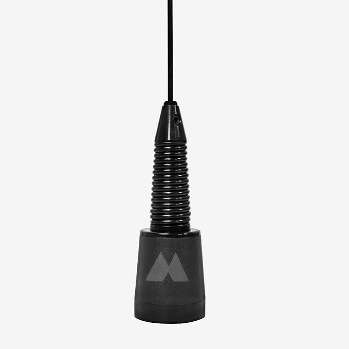 Midland - MXTA26 MicroMobile 1.5 inch Base Diameter 6DB Gain Whip Antenna with NMO Great for Off-roaders, overlanders, Farmers - Max Power120W Boost Signal Output - 5/8 Wave - 32” Antenna