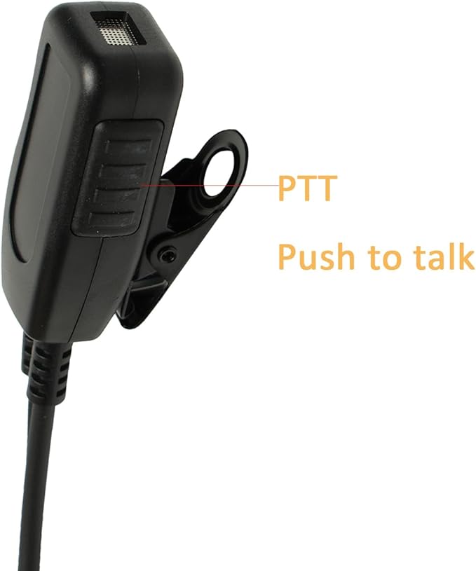 G Shape Headset with PTT Mic Compatible for Baofeng UV-5R BF-888S BF-F8HP Kenwood TK-3140 TK-2202 TK-3400 TK-3402 TK-3107 Two Way Radio 10Pack