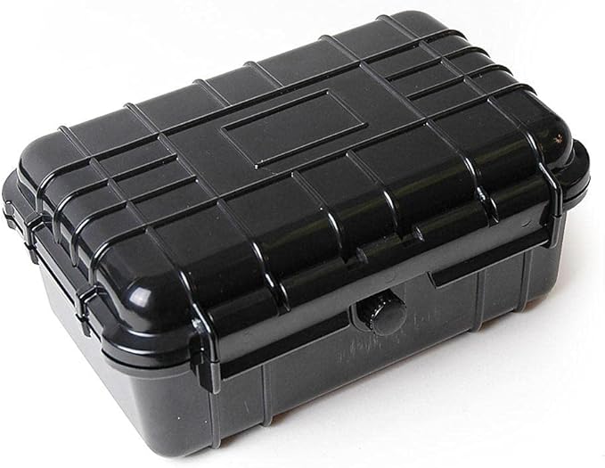 8" Weatherproof Equipment Case, made of Polypropylene Plastic, Black, 7.5" X 5" X 3.25"