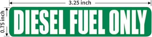 20 Pcs Diesel Fuel Only Stickers for Oil Tank Can Truck Tractor Gas Cap Weatherproof Adhesive Decals