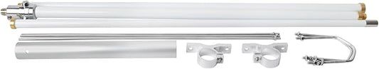 GMRS Outdoor Base Antenna, 462-467MHz 200Watt UHF 86" (220cm) Length Fiberglass Antenna with UHF-Female (So239) Connector for Motorola Icom Kenwood Midland Yaesu Mobile Radio