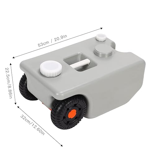 Portable RV Waste Holding Tank Large Capacity Tote Tank HDPE Water Tank for Boat RV Humanized Design