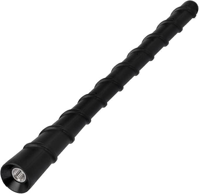 SZSAUTO Car Truck Spiral Antenna, 7 Inch Waterproof PVC Rubber Antenna Mast Replacement, Vehicle Radio FM AM Antennas, Flexible Short Antenna for Cars Trucks SUVs Off-Roads