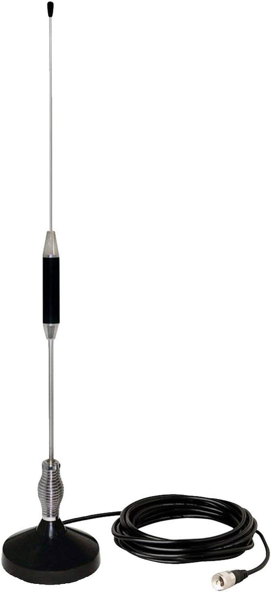 CB Antenna 28 inch 27 Mhz CB Radio Antenna Full Kit with Heavy Duty Magnet Mount Mobile/Car Radio Antenna Compatible with President Midland Cobra Uniden Anytone by LUITON