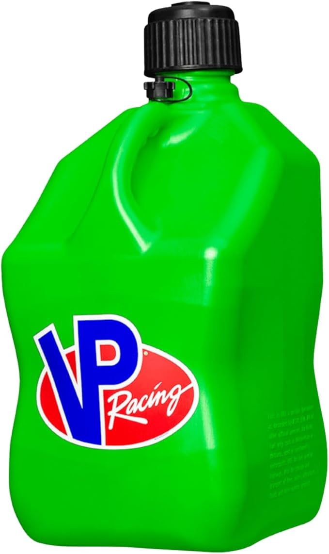 VP Racing Utility Container 5.5 Gallon - 4 Pack With 4 Deluxe Hoses and a Get Bent Hose Bender (Green, 4 Pack)