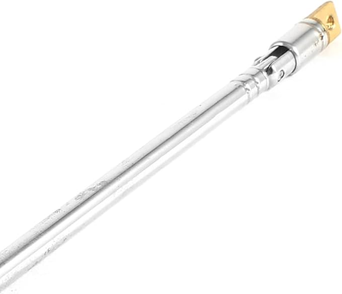 uxcell 5 Sections Telescoping Antenna, 36cm 14" Length Telescopic Universal Aerial Antenna Replacement for Portable FM Radio, TV and Other Electric Equipment, Silver Tone