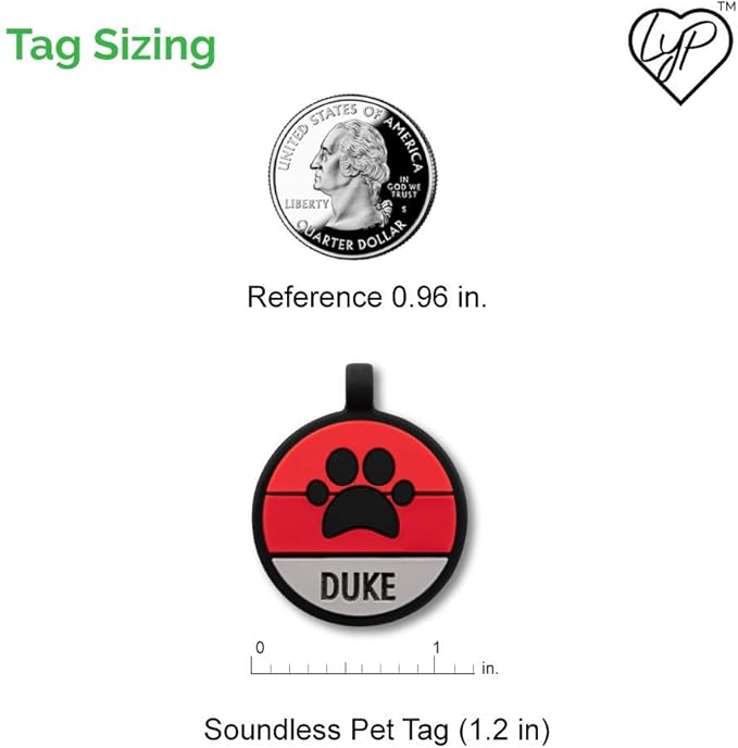 Love Your Pets - Our Original Soundless Pet ID Tag - Largest Line of Silicone Dog Tags - No More Jingling Dog Tags - Durable - Never Fades - Customized Deep Engraved Silicone (Princess)