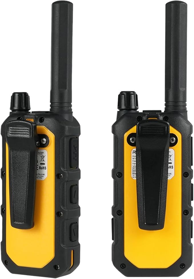 Retevis RB48 Plus Walkie Talkies Long Range, Heavy Duty Rechargeable GMRS Two Way Radios, IP67 Waterproof, Shock Resistant, Group Call, VOX(6 Pack with Gang Charger)