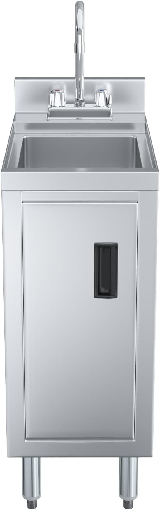 AmGood 22 in. x 12 in. Stainless Steel Underbar Hand Sink with Cabinet Base