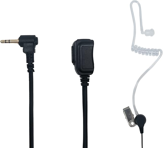 Walkie Talkie Earpiece with mic Acoustic Tube Earpiece Compatible with Motorola Talkabout MH230R T200 T260 MR350R MT350R MS350R 2 Way Radio 10 Pack