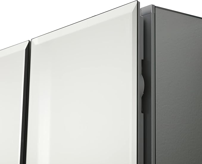 Blossom 30x26 Inch Aluminum Medicine Cabinet with Mirror – Recessed or Surface Wall Mounted Bathroom Storage with Adjustable Glass Shelves, Soft Close Hinges, Rust-Resistant and Modern Mirrored Design