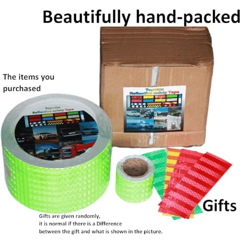 Green Reflective Tape Outdoor Waterproof 4 inch Wide for Truck, High Visibility Safety Warning Adhesive Stickers Strips (166 feet)