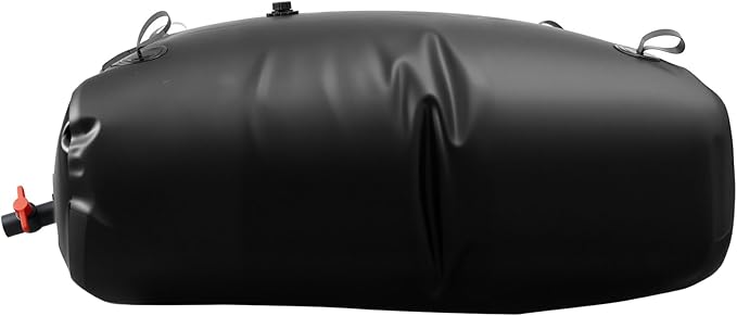 VEVOR Water Storage Bladder, 87 Gallon (330L) Water Storage Container Tank, 1000D PVC Large Capacity Soft Bag Bladder, Collapsible Portable for Garden Irrigation, Camping, RVs, Emergency Use - Black