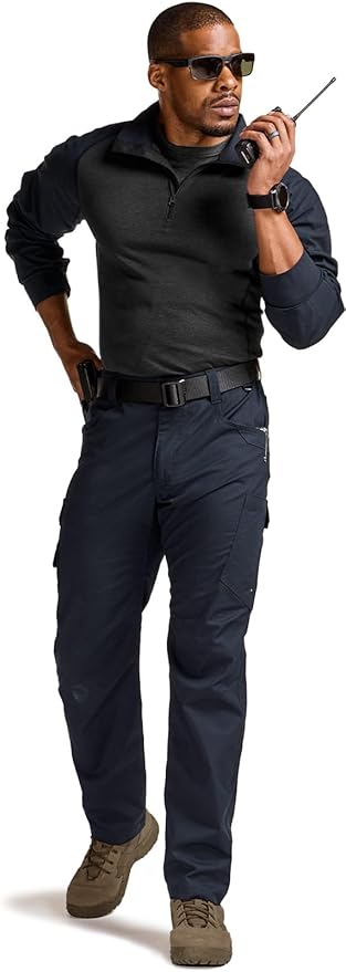 CQR Men's Combat Shirt Tactical 1/4 Zip Long Sleeve Military BDU Shirts Camo EDC Top with Pockets