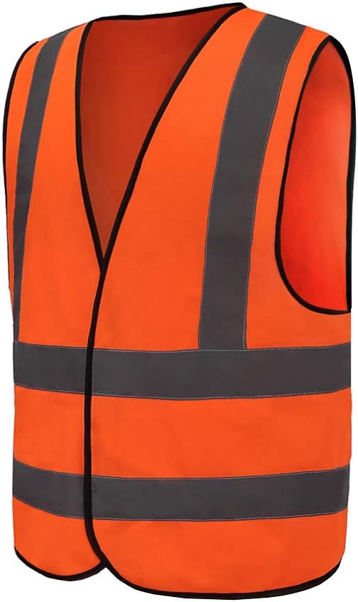 AYKRM 12 colour High visibility viz vest hi vis viz reflective work construction safety vest (XS-8XL)