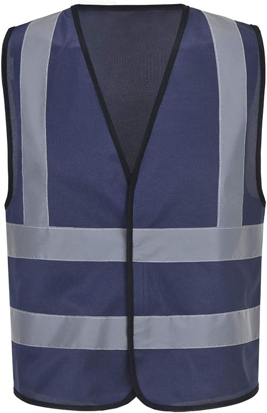 AYKRM 12 colour High visibility viz vest hi vis viz reflective work construction safety vest (XS-8XL)