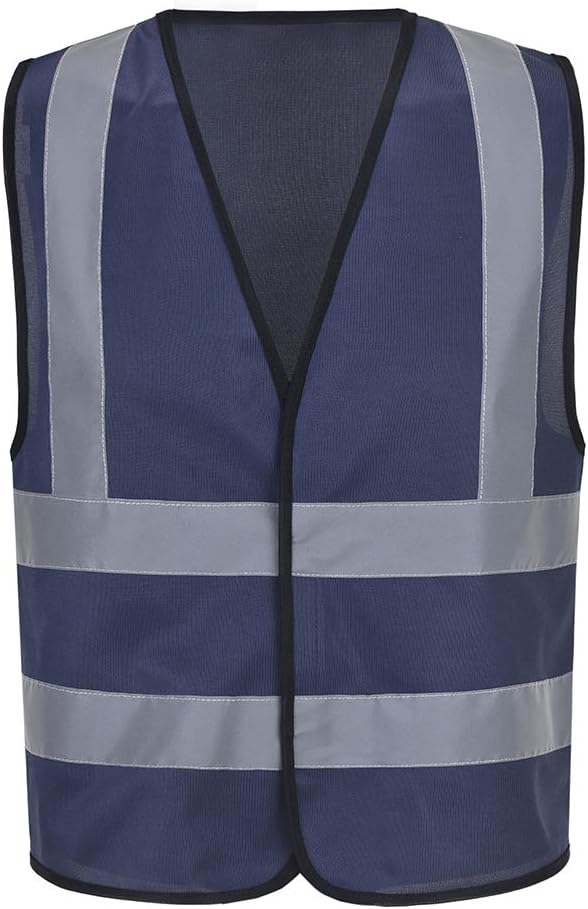 AYKRM 12 colour High visibility viz vest hi vis viz reflective work construction safety vest (XS-8XL)