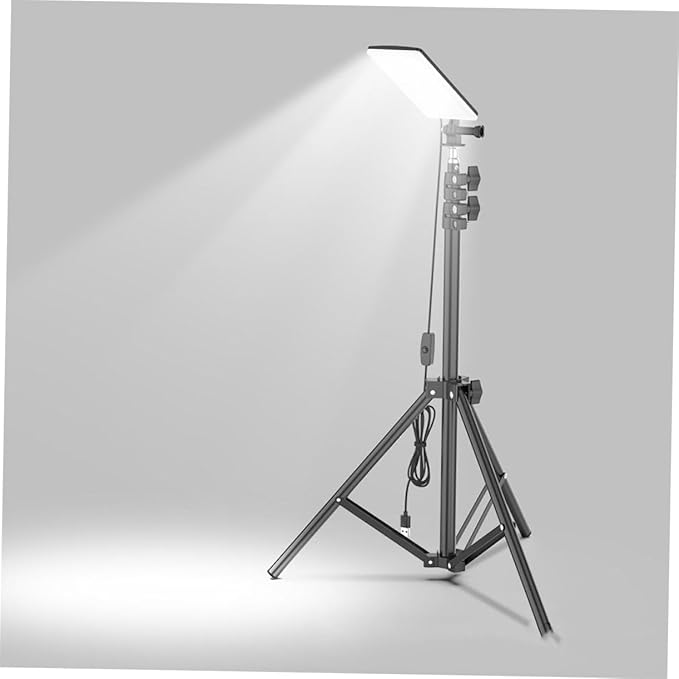 Led Camping Light Telescoping Tripod Stand Weatherproof Portable Work Light for Outdoor Activities Night Fishing and Emergency Repairs
