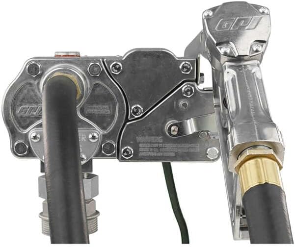 GPI - M-240 Series Fuel Transfer Pump, Manual Shut-off Nozzle,15 GPM, 24 Volt (110000-70)