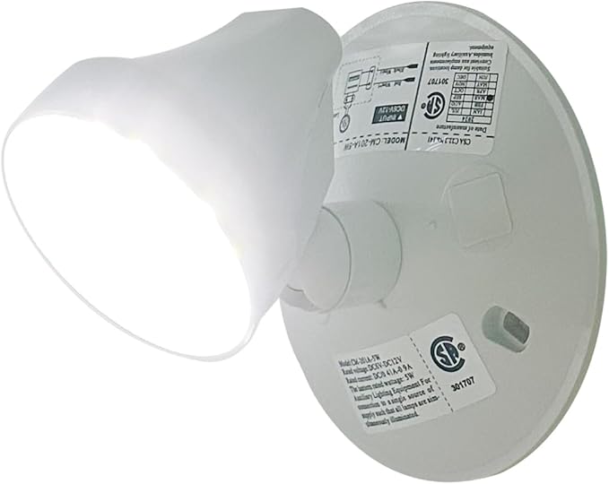 TANLUX Emergency Remote Head Lighting, Single Head Emergency Light, Multi Voltage 6V to 24 Volt Input, 5 Watts, 400 Lumens Output, No Battery Inside