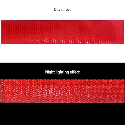 2 Inch×30 Feet Red Reflective Tape,Warning Caution Marking high Viscosity Reflector Tape Outdoor Waterproof for Trucks Trailers Cars Boats Ships Motorcycles Bike