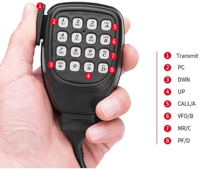 TM-281A 65W VHF Mobile Radio, 136-174MHz FM Transceiver for Car/Truck, 10-50KM Range, High Power Ham & Commercial Use, 200 Channels, PL-259 Antenna Connector