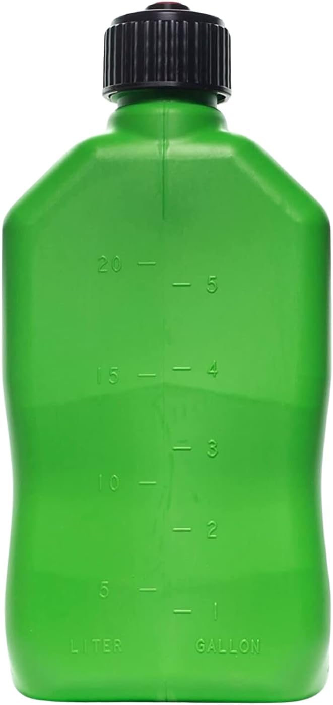 VP Racing Utility Container 5.5 Gallon - 4 Pack With 4 Deluxe Hoses and a Get Bent Hose Bender (Green, 4 Pack)