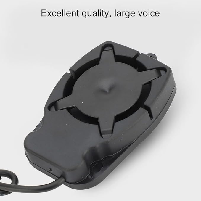12V Electronic Buzzer Alarm 110DB – Loud Tone Horn Siren for Car Motorcycle Security, ABS Housing with 260mm Cord Length