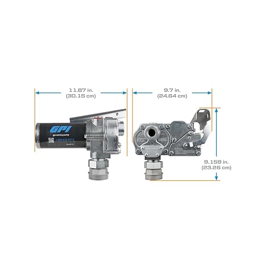GPI - M-1115 Series Fuel Transfer Pump, Automatic Shut-Off Nozzle,12 GPM, 115 Volt (110000-82)