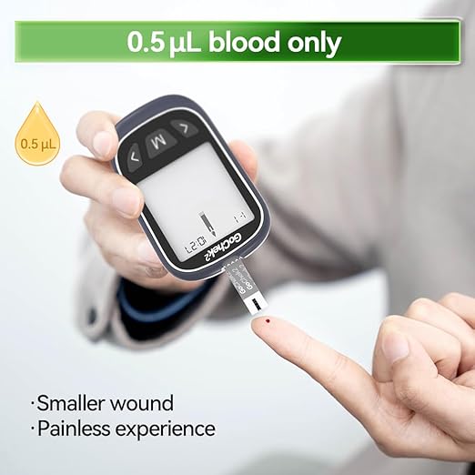 MicroTech Blood Glucose Monitor Kit 100 Strips & Lancets, No Coding, 500 Storage, Wider HCT for Family