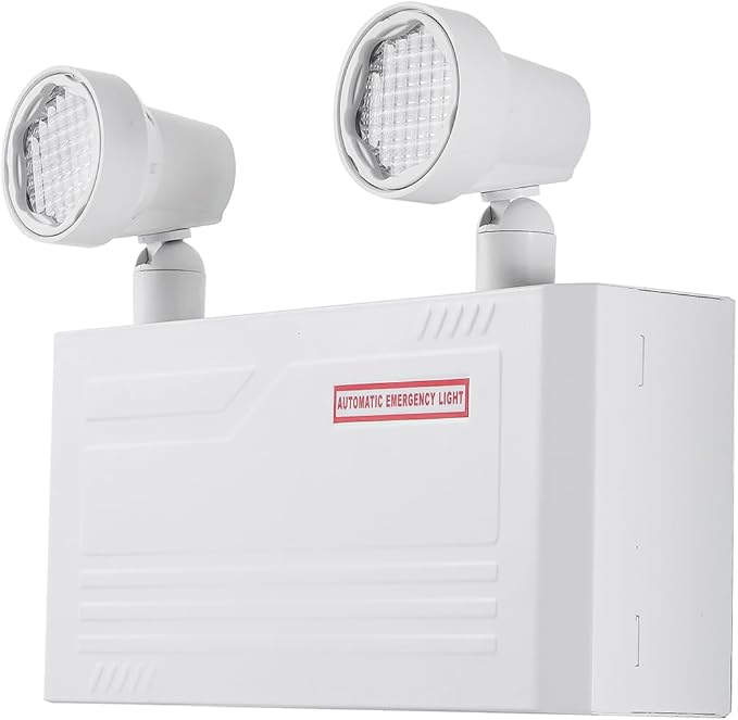 TANLUX Steel Housing Emergency Lights with Remote Capabilities, Battery Pack, Commercial Battery Unit Emergency Lights with 2 by 2 watts Head, Up to 4 Hours Emergency Duration Time