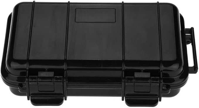 Waterproof Sealed Box,Heavy Duty Waterproof Shockproof Storage Box Outdoor Shock and Pressure Resistant Waterproof Sealed Box Airtight Emergency Dry Box Trip, Camping etc. (6.7*4.3*1.9)