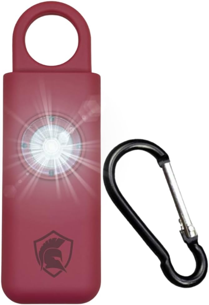The Original Personal Safety Alarm for Women - Loud Siren, Strobe Light and Key Chain 2.0 Version (Red)