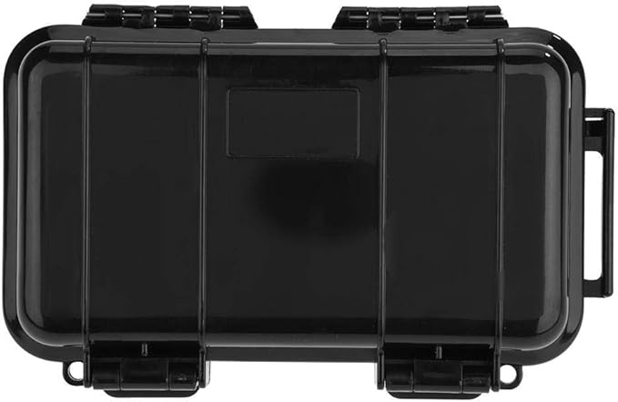 Waterproof Sealed Box,Heavy Duty Waterproof Shockproof Storage Box Outdoor Shock and Pressure Resistant Waterproof Sealed Box Airtight Emergency Dry Box Trip, Camping etc. (6.7*4.3*1.9)