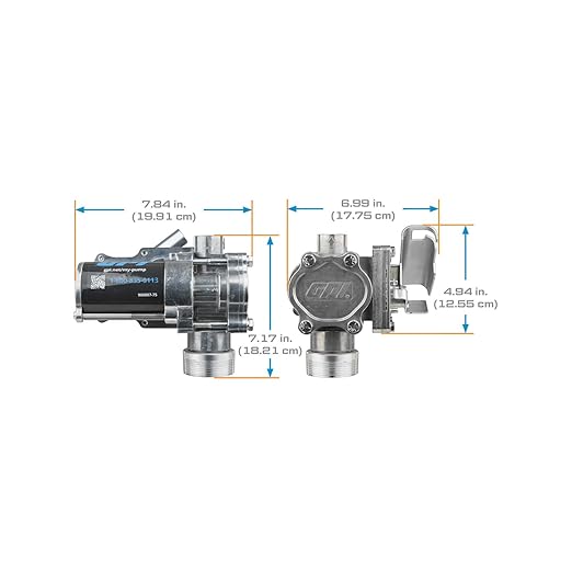 GPI - EZ-8 Fuel Transfer Pump, Manual Shut-Off Nozzle with Direct Mount, 8 GPM, 12 Volt (137100-01)