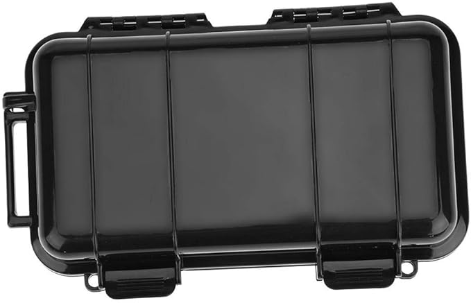 Waterproof Sealed Box,Heavy Duty Waterproof Shockproof Storage Box Outdoor Shock and Pressure Resistant Waterproof Sealed Box Airtight Emergency Dry Box Trip, Camping etc. (6.7*4.3*1.9)