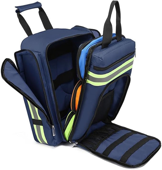 Medical Bag Backpack Empty First Aid Backpack Emergency Empty,Medicine Bag Empty，Medical Bag Organizer，Emergency Medical Backpack,First Aid Backpack, Medicine Mag for Traveling Nurses(Bag Only)