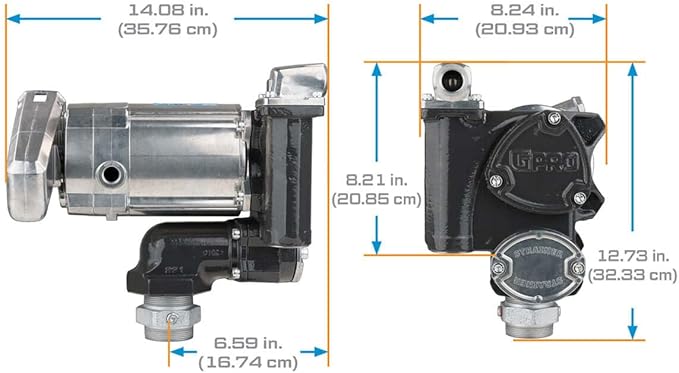 GPRO - V20 Series Fuel Transfer Pump, 3/4 Inch Outlet, Pump Only- For Extreme Temperatures, 20 GPM, 115 Volt (171001-51)