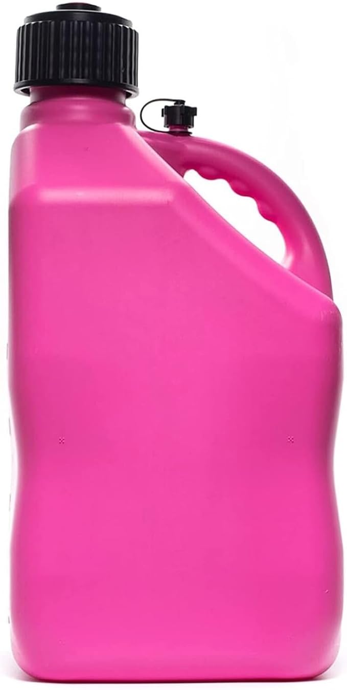 VP Racing Utility Container 5.5 Gallon - 4 Pack With 4 Deluxe Hoses and a Get Bent Hose Bender (Pink, 4 Pack)