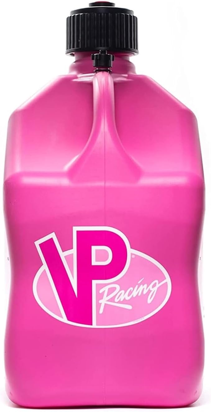 VP Racing Utility Container 5.5 Gallon - 4 Pack With 4 Deluxe Hoses and a Get Bent Hose Bender (Pink, 4 Pack)