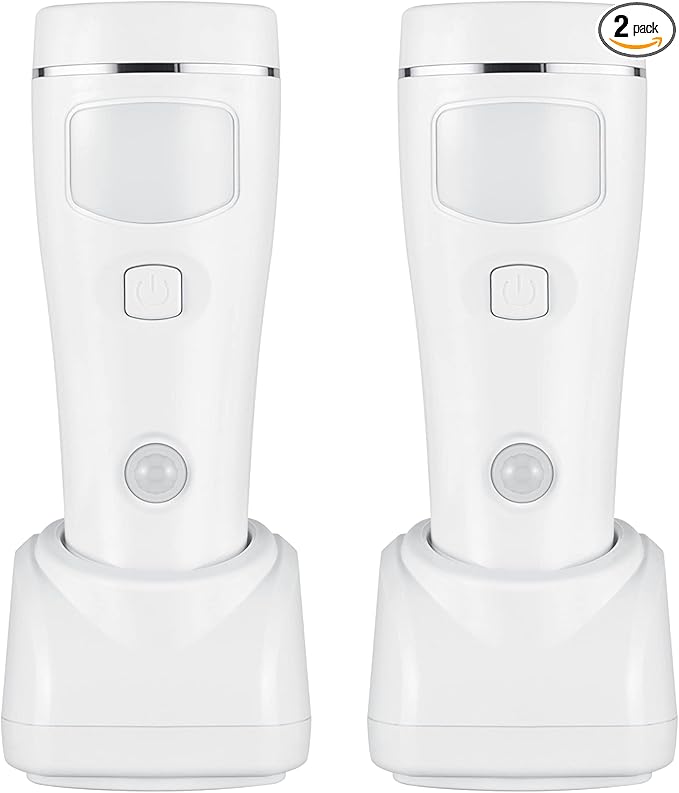 Multi-Function Motion Sensor Night Light, LED Emergency Lights for Home Power Failure, Rechargeable Plug in Flashlights for Household (2 Pack)