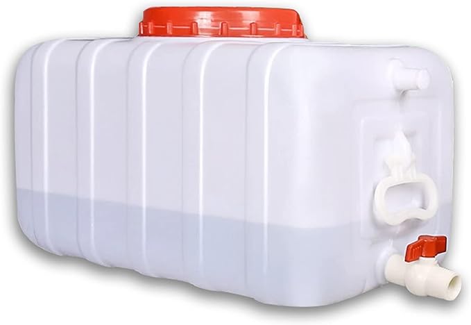 Large Plastic Water Storage Tanks Emergency Water Storage 50L/80L/110L/200L Camping & Hiking Water Storage Water Container Multifunctional Water Tank(Size:50L/13.2gallon)