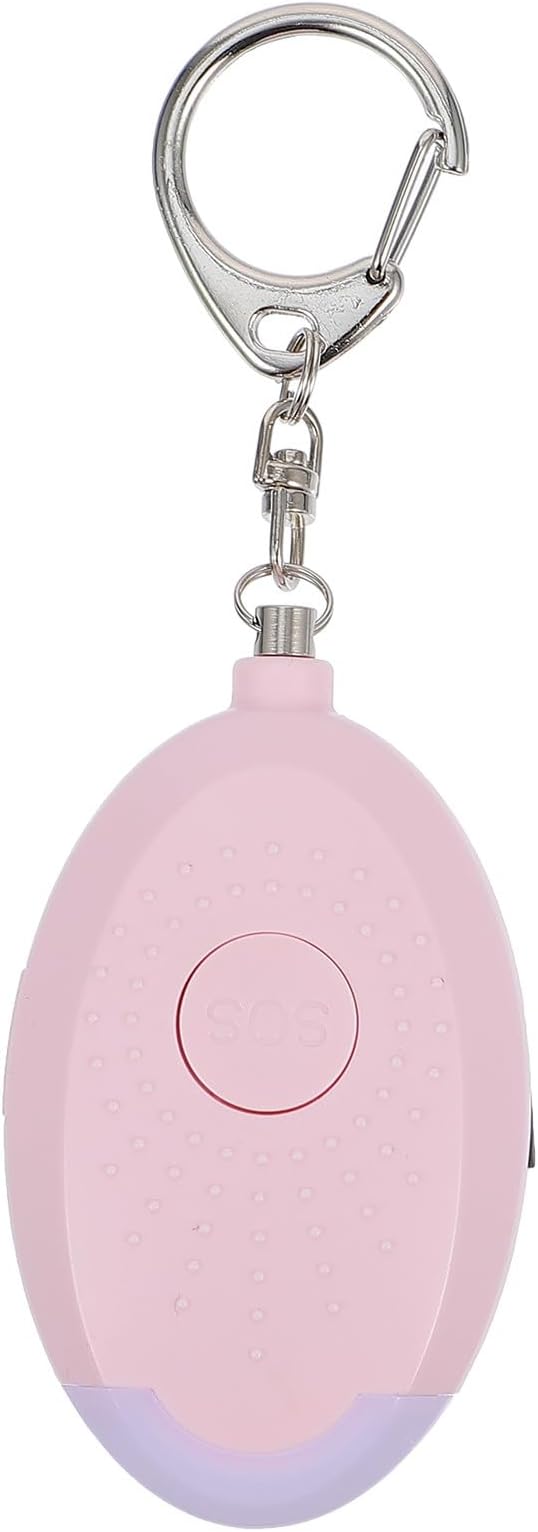 BESPORTBLE Personal Safety Alarm with LED Light Rechargeable Women Emergency Security Siren Compact Portable for Elderly and Travel Protection