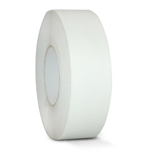 GGR Supplies T.R.U. NST-20C Semi Translucent/Transparent Non-Skid Tape 6 in. Wide x 60 ft. Length Safety Way 60 Grit Anti Slip Traction Tape 32 Mil No Slip