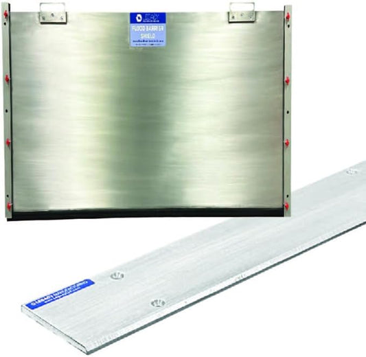 2 in 1 Bundle - Inside Mount Door Flood Barrier Shield (5027MA) + Door Flood Barrier Threshold (319MA), Size: (36'' x 36'')