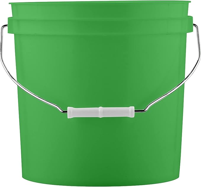House Naturals 2 Gallon Buckets pails with Lids - Food Grade - BPA Free Plastic containers -(Pack of 3) Made in USA