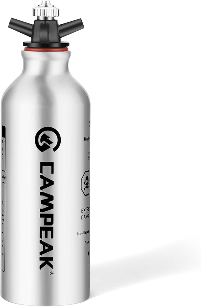 liquid Fuel Bottle 0.5L for Outdoor Camping with Safety Valve