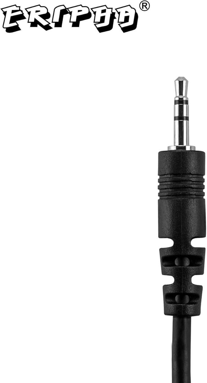 1-Pin Earpiece Compatible with Cobra CX112 CXT195 Radio Walkie Talkie, 2.5mm Headset G Shape with PTT Mic
