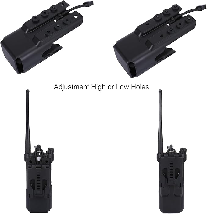 Portable Radio Case,Tactical Radio Holster for Motorola APX6000/7000/8000 Radios,Molle Clip/Belt Clip Carry
