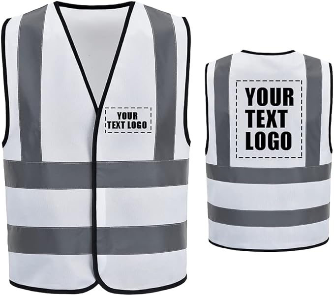 AYKRM 12 colour High visibility viz vest hi vis viz reflective work construction safety vest (XS-8XL)